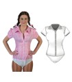 CAMISA TIROLESA CUADROS ROSAS