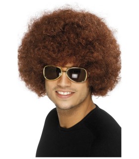 PELUCA AFRO 70's CASTAÑA