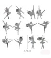 PENDIENTES DE ACERO CON BAILARINA