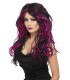 PELUCA STREAKED NEGRA Y ROSA