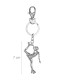 LLAVERO PATINADORA METAL STRASS