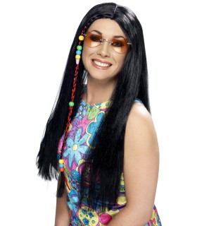 PELUCA HIPPIE MORENA LARGA