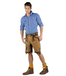 CAMISA HOMBRE CUADROS AZUL