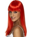 PELUCA GLAM NEÓN ROJA