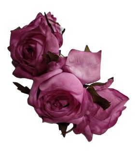 DIADEMA CAPULLOS ROSAS TEÑIDAS