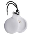 CASTAÑUELAS VIDRIO BLANCO MARFIL DOBLE CAJA