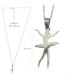 COLLAR LARGO BAILARINA METAL