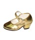 Zapatos Dorado Tacón