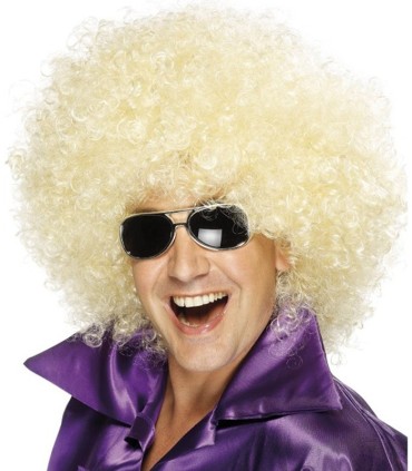 PELUCA AFRO MEGA GRANDE RUBIA
