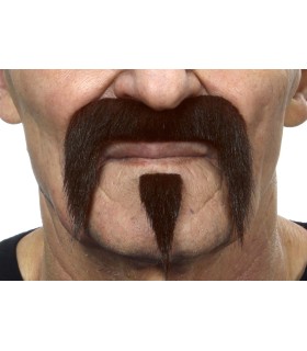 BIGOTE MOTERO MARRON