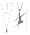 COLLAR CON BAILARINA EN ACERO 316L