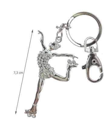 LLAVERO FIGURA DE PATINADORA