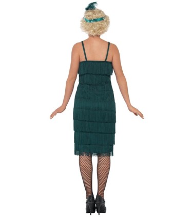 FLAPPER VERDE OSCURO LARGO