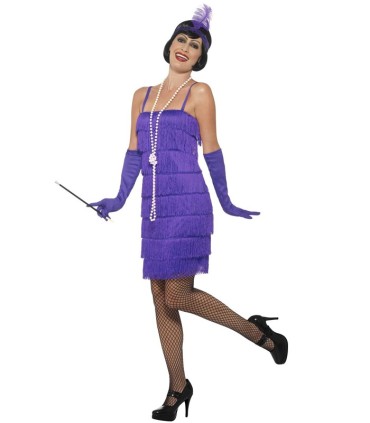 FLAPPER MORADO CORTO