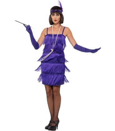 FLAPPER MORADO CORTO