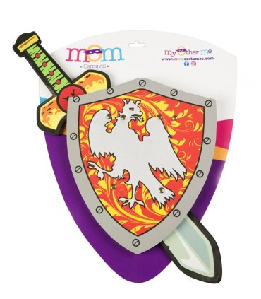 SET ESCUDO Y ESPADA MEDIEVAL EVA