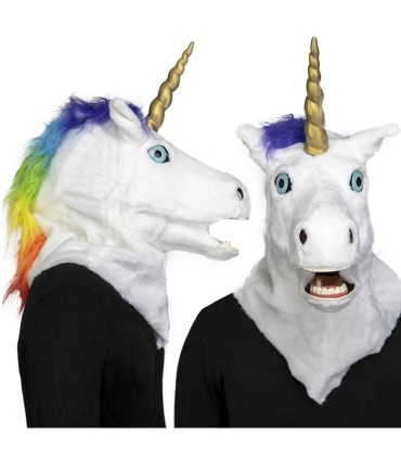 MÁSCARA UNICORNIO CON MANDÍBULA MÓVIL