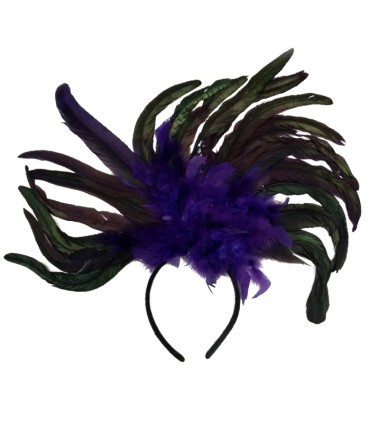 DIADEMA TOCADO PLUMAS