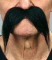 BIGOTE POBLADO LARGO NEGRO