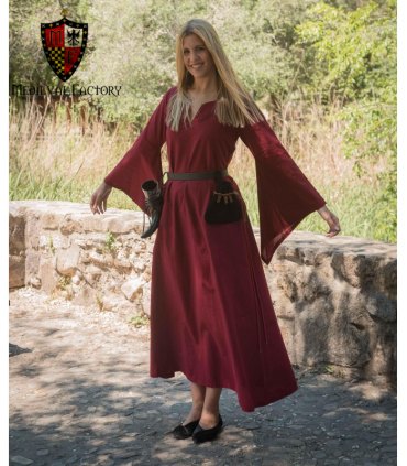 VESTIDO TÚNICA MEDIEVAL MANGA PICO