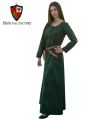 TÚNICA MEDIEVAL VIKINGA CORDONES VERDE