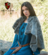 TÚNICA MEDIEVAL VIKINGA CORDONES AZUL