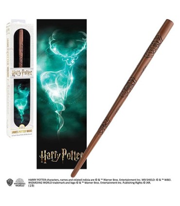 VARITA MÁGICA DE JAMES POTTER CON MARCADOR 3D