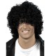 PELUCA AFRO LOOK MOJADO NEGRA RIZADA