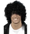 PELUCA AFRO LOOK MOJADO NEGRA RIZADA