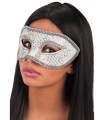 ANTIFAZ BLANCO CON BRILLO PLATEADO