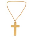 CRUZ DORADA CON CUERDA