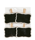 BLISTER 4 PIZARRAS CON PINZA / 5 x 3,5 CMS