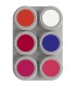 GRIMAS - PALETA WATER MAKE UP FLUOR X6