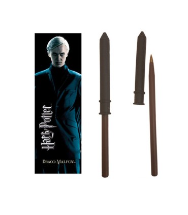 BOLÍGRAFO Y MARCA PÁGINAS DRACO MALFOY