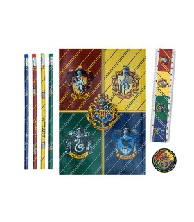 SET PAPELERIA CASAS DE HOGWARTS