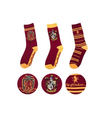 CALCETIN GRYFFINDOR (3 PARES) - HARRY POTTER