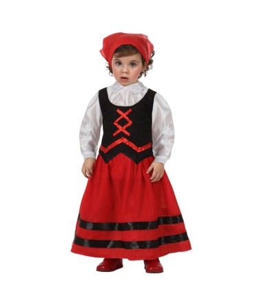 DISFRAZ PASTORA ROJO-NEGRO