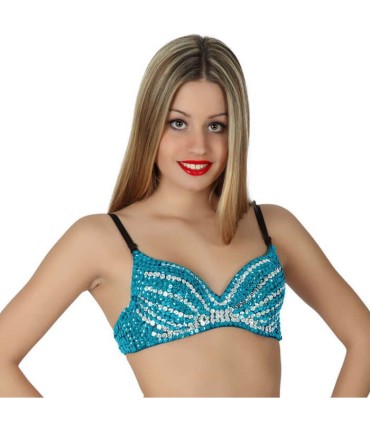 TOP AZUL DANZA ARABE