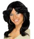 PELUCA 70´S NEGRA LARGA