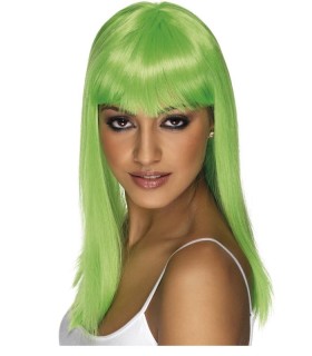 PELUCA GLAM LG VERDE NEON