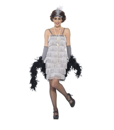 DISFRAZ FLAPPER SILVER TL