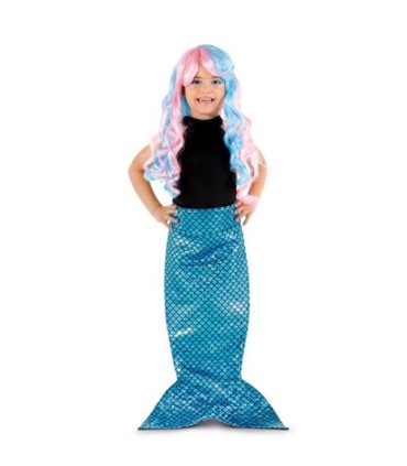 DISFRAZ COLA SIRENA AZUL INF
