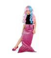 DISFRAZ COLA SIRENA ROSA INF