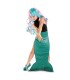 DISFRAZ COLA SIRENA VERDE INF