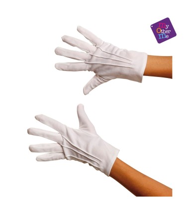 GUANTES CORTOS BLANCO AD