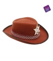 SOMBRERO VAQUERO MARRON INF