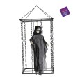 FANTASMA GRIS EN JAULA CON LUZ Y SONIDO