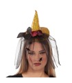 DIADEMA SOMBRERO BRUJA AMARILLO
