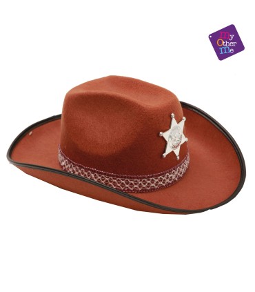 SOMBREO VAQUERO MARRON AD