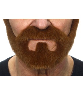 BIGOTE CON BARBA MARRON AD